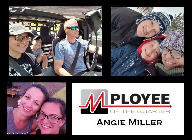 Angie Miller MPloyee of the Quarter