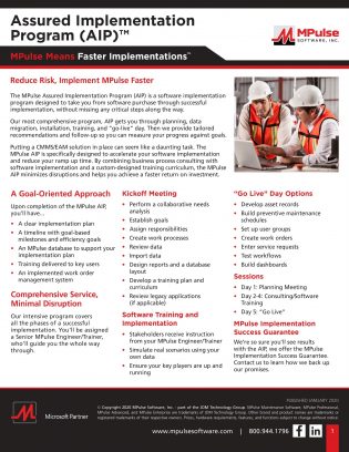 Assured Implementation Program (AIP) Datasheet