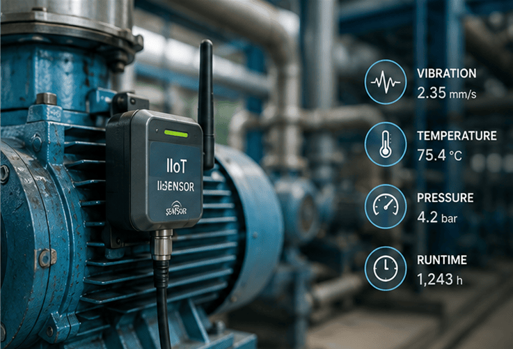 MPACT CMMS integration diagram connecting ERP, machine sensors, and smart building systems through APIs